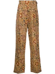 Nanushka расклешенные брюки Evon с цветочным принтом