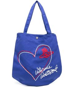 Vivienne Westwood сумка-тоут с вышитым логотипом