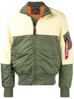 Alpha Industries куртка-бомбер в двух тонах