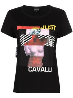 Just Cavalli футболка с принтом