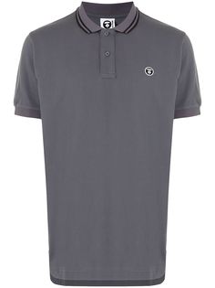 AAPE BY *A BATHING APE® рубашка поло с вышитым логотипом