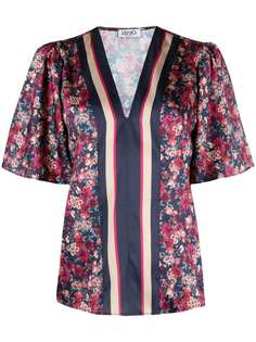 LIU JO блузка с цветочным принтом