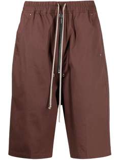 Rick Owens шорты с низким шаговым швом и кулиской