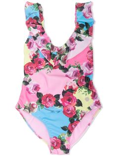 Miss Blumarine купальник с цветочным принтом