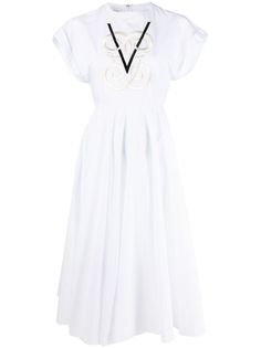 Giambattista Valli платье с вышитым логотипом