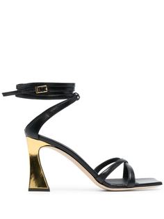 Giuseppe Zanotti босоножки с эффектом металлик