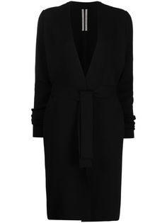 Rick Owens длинный кардиган с поясом