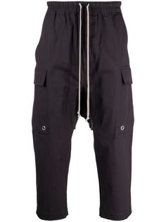 Rick Owens брюки карго с низким шаговым швом