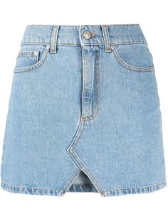 Chiara Ferragni джинсовая мини-юбка с вышитым логотипом