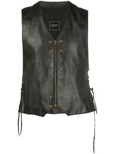 Versace Pre-Owned жилет 1990-х годов на шнуровке