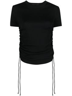 Helmut Lang укороченная футболка со шнуровкой