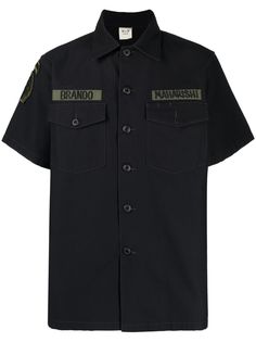 Maharishi рубашка в стиле с нашивками