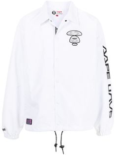 AAPE BY *A BATHING APE® куртка-рубашка с логотипом