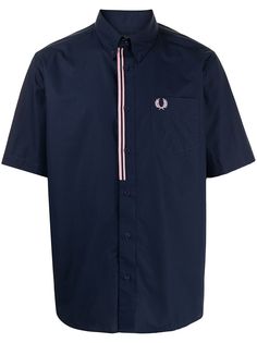 FRED PERRY рубашка с короткими рукавами и вышитым логотипом