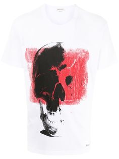 Alexander McQueen футболка оверсайз с принтом Skull