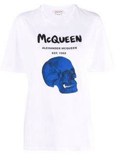 Alexander McQueen футболка с принтом Skull