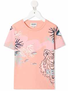 Kenzo Kids футболка с принтом