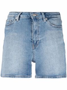 Tommy Hilfiger джинсовая рубашка с эффектом потертости