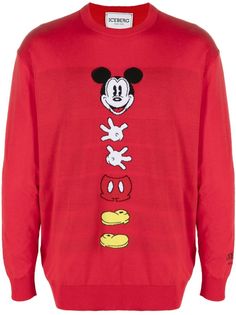 Iceberg джемпер вязки интарсия с узором Mickey Mouse