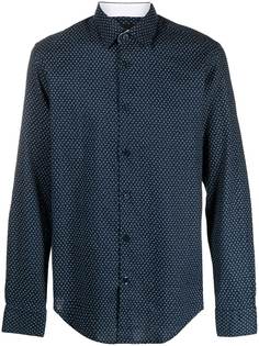 Boss Hugo Boss рубашка узкого кроя с узором