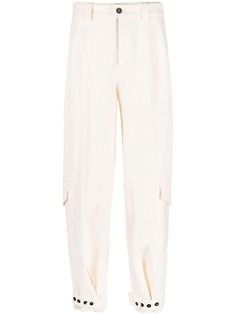Jil Sander брюки с присборенными манжетами
