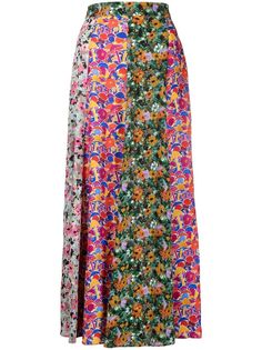 M Missoni длинная юбка с цветочным принтом