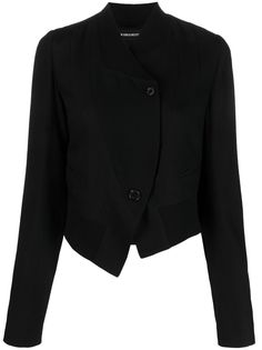 Ann Demeulemeester укороченный однобортный блейзер