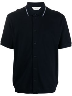 Z Zegna рубашка поло с отделкой в полоску