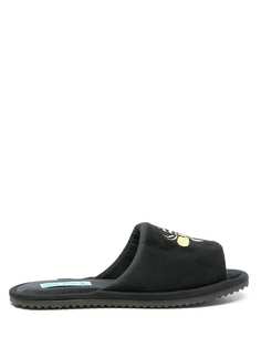 Blue Bird Shoes бархатные слиперы с вышивкой