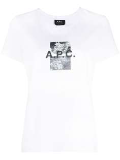 A.P.C. футболка с короткими рукавами и логотипом