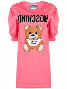 Moschino платье-футболка Teddy Bear