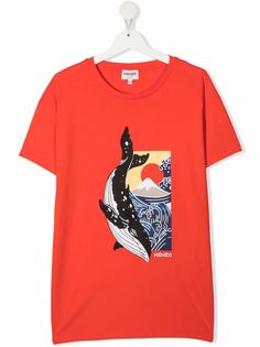 Kenzo Kids футболка с графичным принтом
