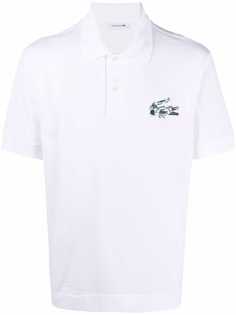 Lacoste рубашка поло с нашивкой-логотипом