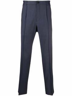 Z Zegna брюки кроя слим со складками