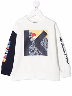 Kenzo Kids толстовка с графичным принтом