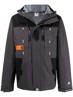 AAPE BY *A BATHING APE® куртка на молнии с капюшоном