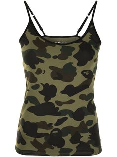A BATHING APE® топ с камуфляжным принтом