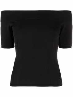 Alexander McQueen футболка с открытыми плечами