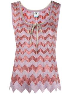 M Missoni топ в технике кроше с узором зигзаг