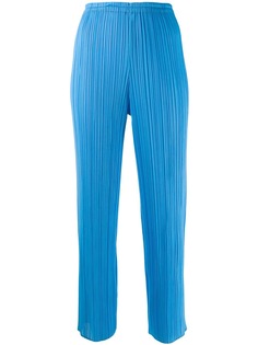 Issey Miyake Pre-Owned укороченные плиссированные брюки