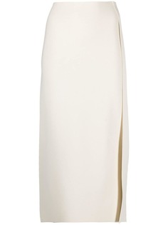Jil Sander юбка миди с разрезом