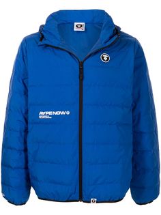 AAPE BY *A BATHING APE® пуховик с капюшоном