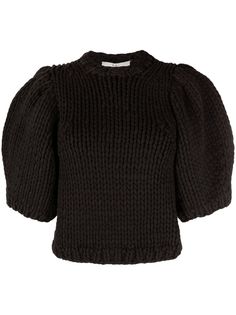 Tibi укороченный топ фактурной вязки