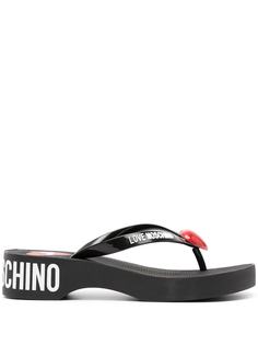Love Moschino шлепанцы с логотипом