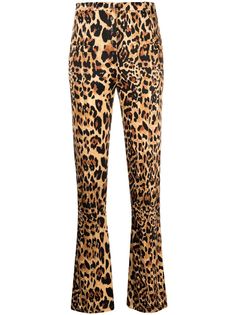 Paco Rabanne брюки с леопардовым принтом