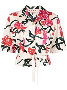 Marni рубашка с принтом Tropical