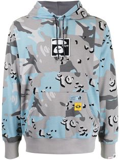 AAPE BY *A BATHING APE® худи с камуфляжным принтом