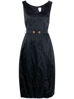 Patou платье миди без рукавов с жатым эффектом