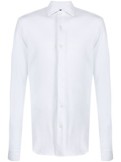 Z Zegna рубашка с косым воротником