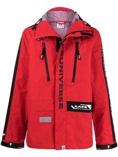 AAPE BY *A BATHING APE® куртка с капюшоном и логотипом